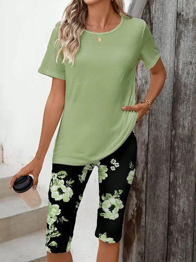 Camiseta Floral Casual de Manga Corta para Mujer - Image 7
