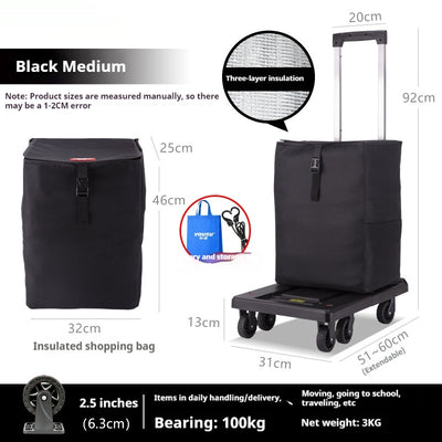 Carrito Portátil Plegable para Equipaje y Compras - Image 15