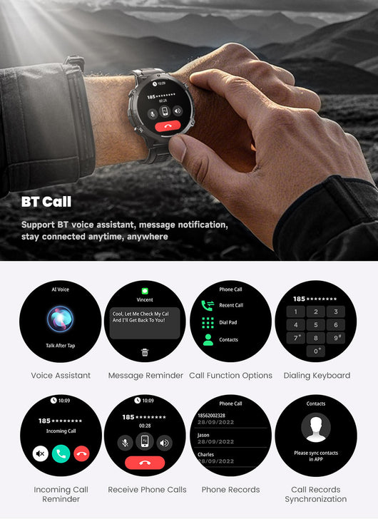 Reloj Deportivo Inteligente Resistencia Triple con Batería Extendida X3 - Image 12