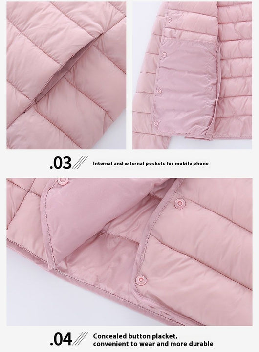 Chaqueta Corta Acolchada de Algodón para Mujer - Ligera y Cálida - Image 24