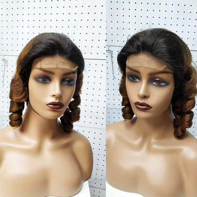 Peluca Rizos Funmi Cabello Doble Trazado con Encaje Frontal - Image 3