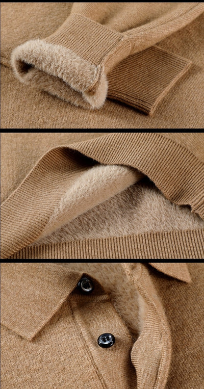 Polo Cuello Vuelto de Punto Manga Larga para Hombre - Image 33