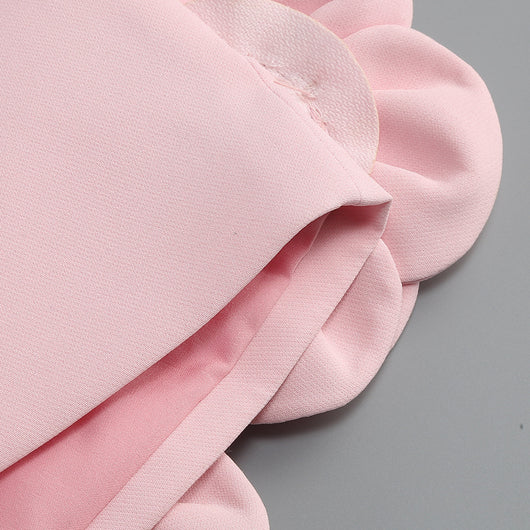 Blusa de Traje Elegante con Falda Floral Decorativa - Image 11