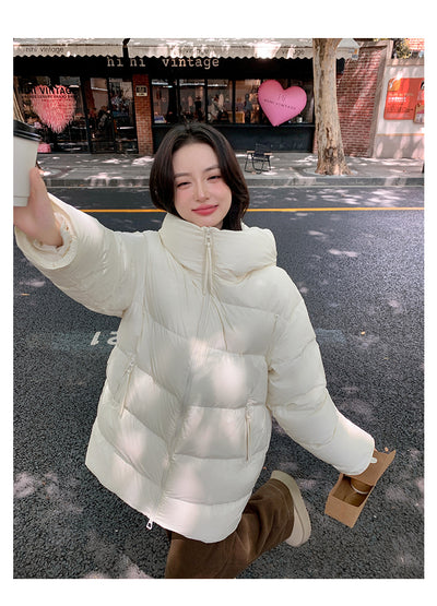 Abrigo Acolchado de Pato Blanco Largo Invierno Diseño Coreano Mujer - Image 15
