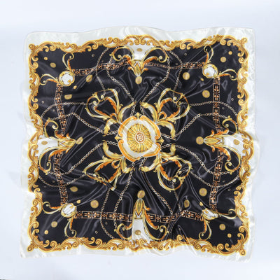 Pañuelo de Satén Estampado para Mujer - Elegancia y Versatilidad