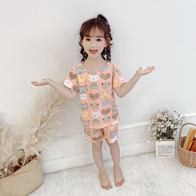 Pijama Infantil Niña Verano Algodón Manga Corta Dos Piezas - Image 10