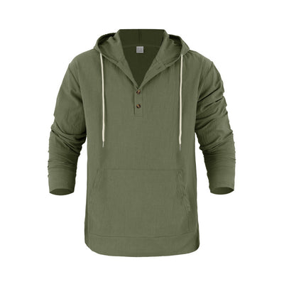 Henley con Capucha y Mangas Largas con Bolsillos Grandes - Image 38