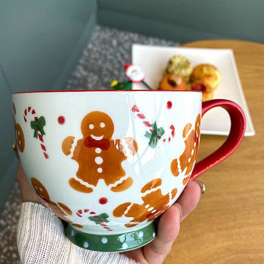 Taza Cerámica Grande Muñeco de Jengibre con Asa - Image 6
