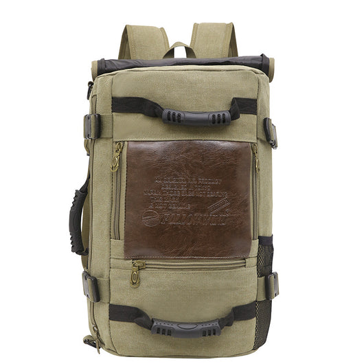 Mochila de Lona para Hombre - Backpack de Viaje y Trabajo con Compartimento Laptop - Image 9