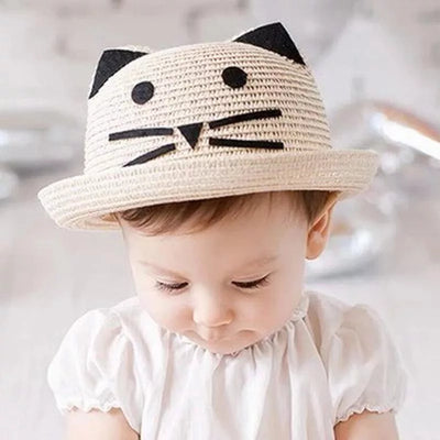 Sombrero de Paja Estilo Princesa Coreano para Niñas - Image 10