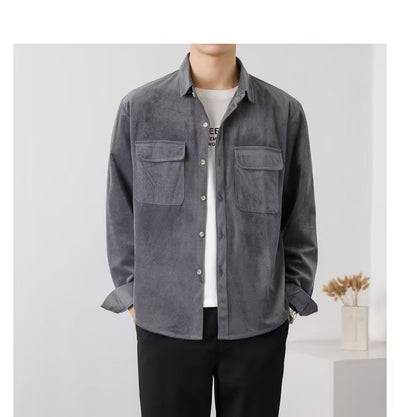Camisa de Trabajo Vintage en Pana para Hombre - Image 17