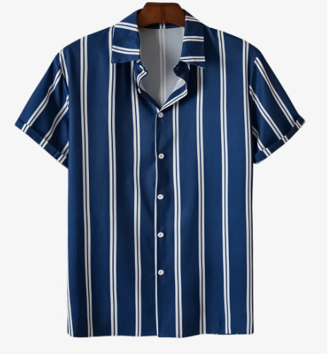 Camisa Casual de Manga Corta con Tecnología 3D para Hombre - Image 10