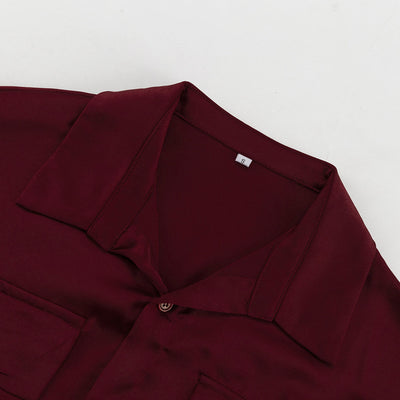 Conjunto Ejecutivo: Blusa Suelta con Solapa y Pantalón Talle Alto - Image 14
