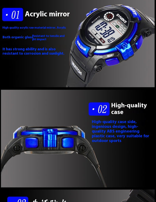 Reloj Deportivo Luminoso Resistente al Agua para Estudiantes - Image 18