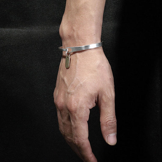 Pulsera de Plata Pura Artesanal Minimalista