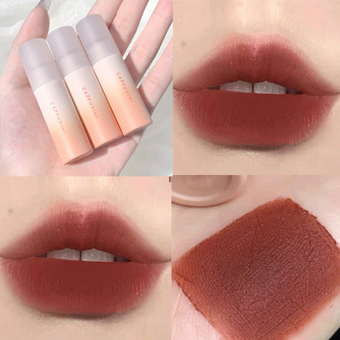 Lápiz Labial Líquido Mate Degradado Naranja y Marrón