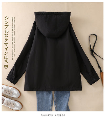 Abrigo Acolchado Elegante Oversize con Capucha para Tallas Grandes - Image 14