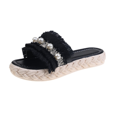 Pantuflas Estilo Coreano de Cuero Sintético Acolchado - Image 4