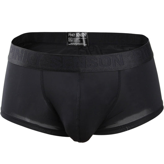 Bóxer Hombre Tela Seda Hielo Cintura Baja Banda Elástica Ancha - Image 4
