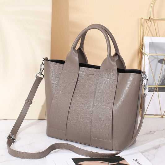 Bolso Tote de Cuero Genuino para Mujer - Diseño Minimalista y Funcional