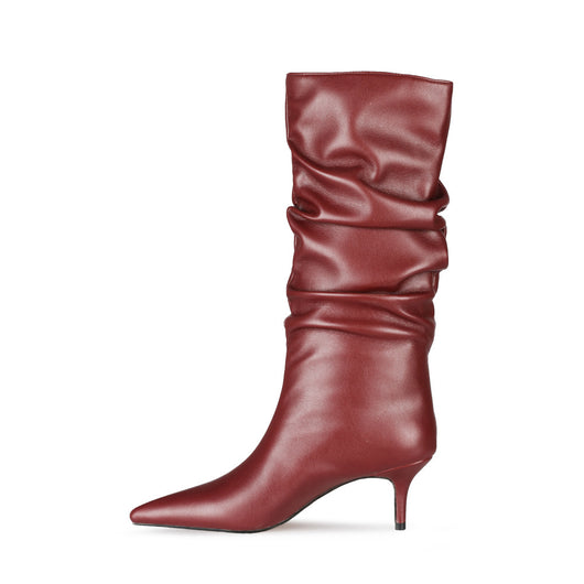 Botas Stiletto Plisadas de Moda Otoñal - Tacón Alto Elegante - Image 23