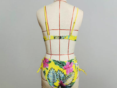 Bikini Estampado con Halter y Tirantes Finos Sexy - Image 17