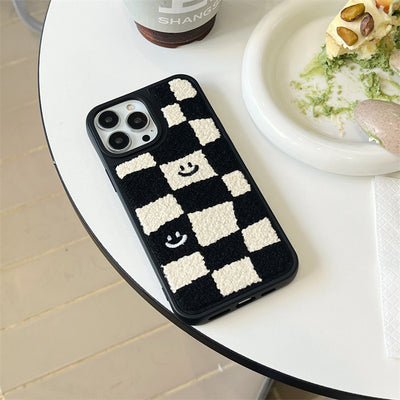 Funda para Teléfono Patrón Ajedrez Blanco y Negro - Image 10