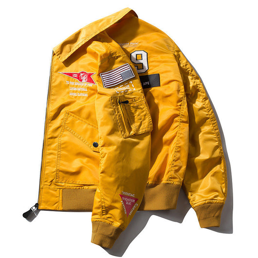 Chaqueta Casual Tipo Aviador con Cuello Alto para Hombre - Image 2