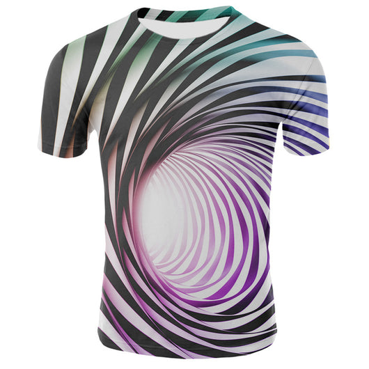 Playera de Hombre de Manga Corta con Impresión Digital 3D - Image 2