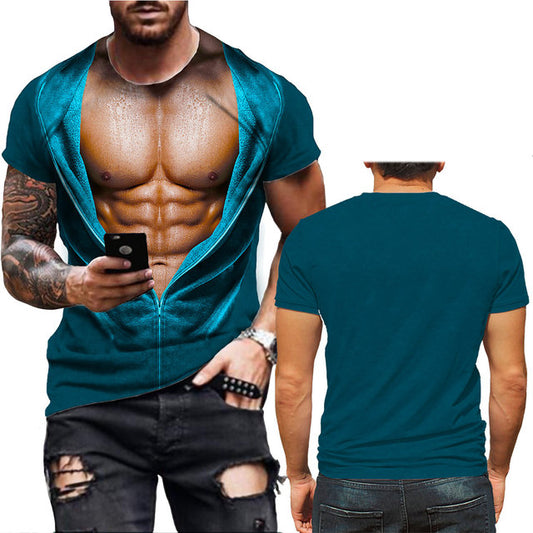 Camiseta Casual Estampada Cuello Redondo para Hombre - Image 2