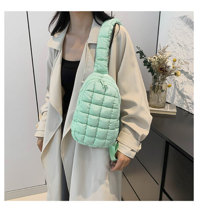 Bolsa Crossbody Acolchada Diamante para Mujer - Diseño Plisado Cloud - Image 26