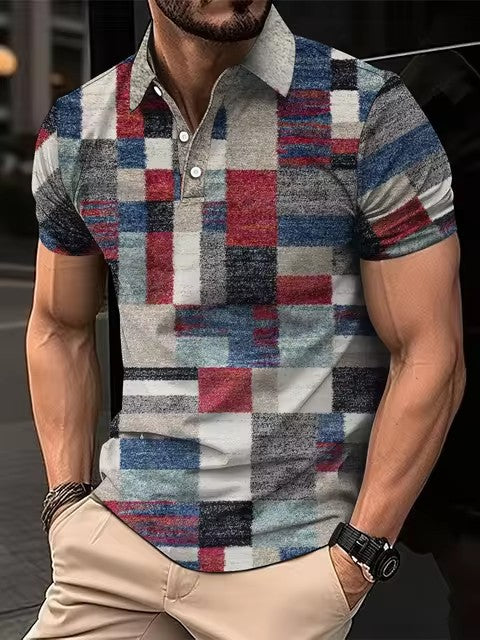 Polo Casual de Hombre con Rayas Estampadas - Image 9
