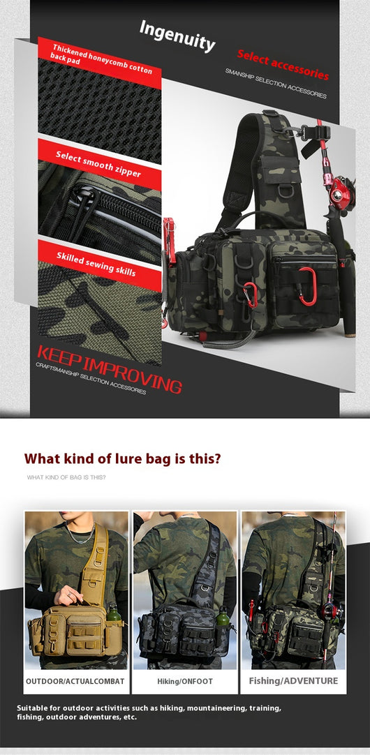 Bolsa de Pesca Multifuncional Impermeable para Aventuras al Aire Libre - Image 14