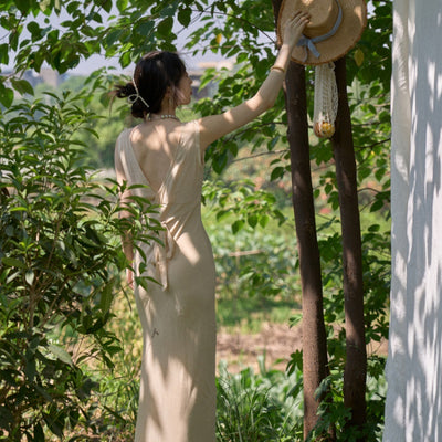 Vestido Elegante Retro con Encaje Ajustado en Rayón Premium para Festividades - Image 11