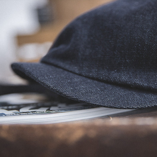 Gorra Newsboy Denim Retro Americana - Image 2