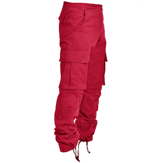 Pantalón Cargo Holgado con Cordón y Múltiples Bolsillos para Hombre - Image 2