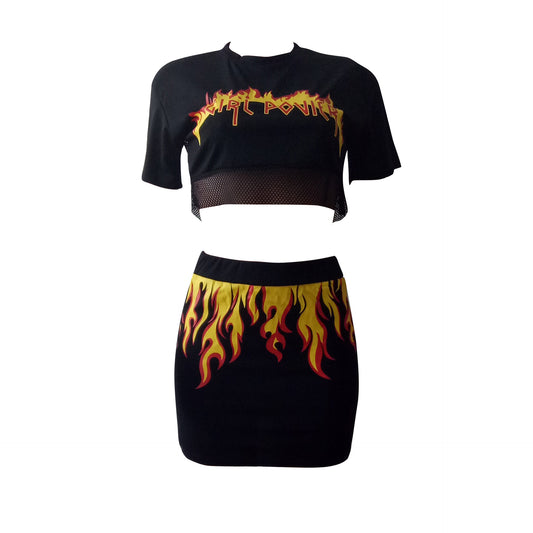 Conjunto Falda y Blusa Asimétrica para Mujer - Image 2