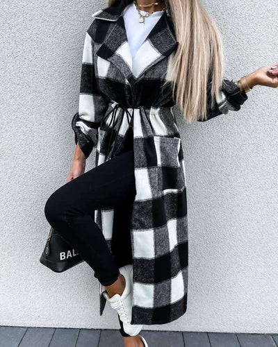 Chaqueta de Invierno con Cuello Vuelto y Botones - Image 4