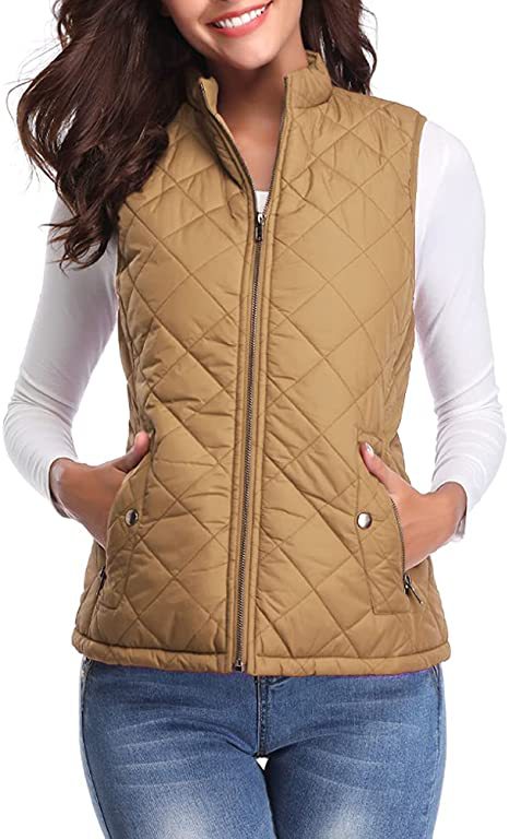 Chaleco de Algodón para Mujer con Cuello Parado y Bolsillos con Cierre - Image 43