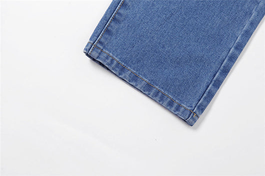 Jeans Rectos de Talle Alto con Estampado de Mariposas - Image 12