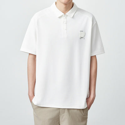 Polo Manga Corta Textura Waffle Oversize para Hombre 240g - Image 6