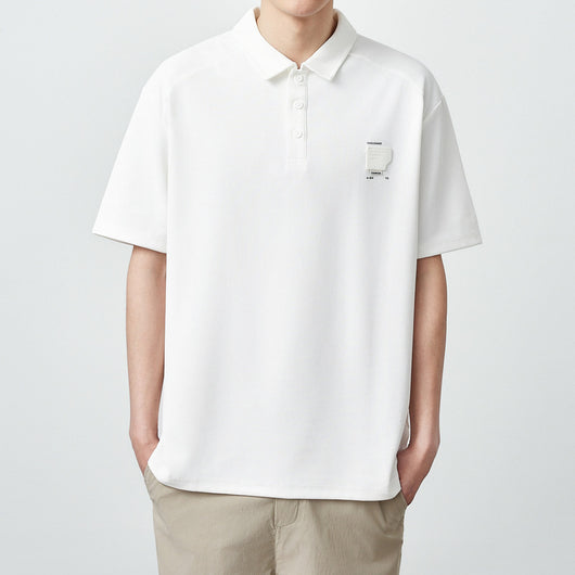Polo Manga Corta Textura Waffle Oversize para Hombre 240g - Image 6