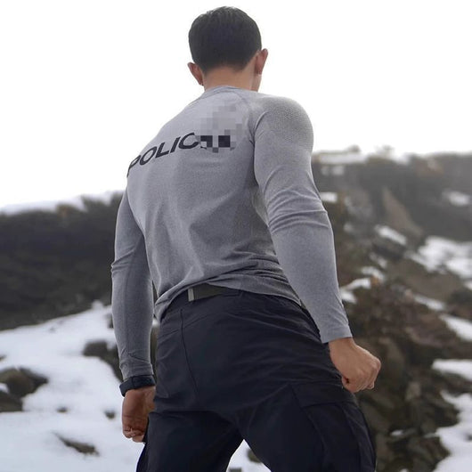 Camiseta Deportiva de Compresión para Ciclismo y Running con Cremallera - Base Layer Térmica Hombre - Image 3
