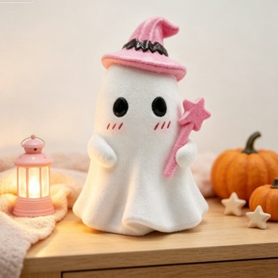 Adorno de Resina con Fantasmas y Calabazas Rosas para Halloween - Image 21