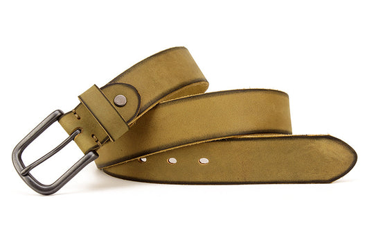 Cinturón de Cuero para Hombre con Hebilla de Pasador - Image 22