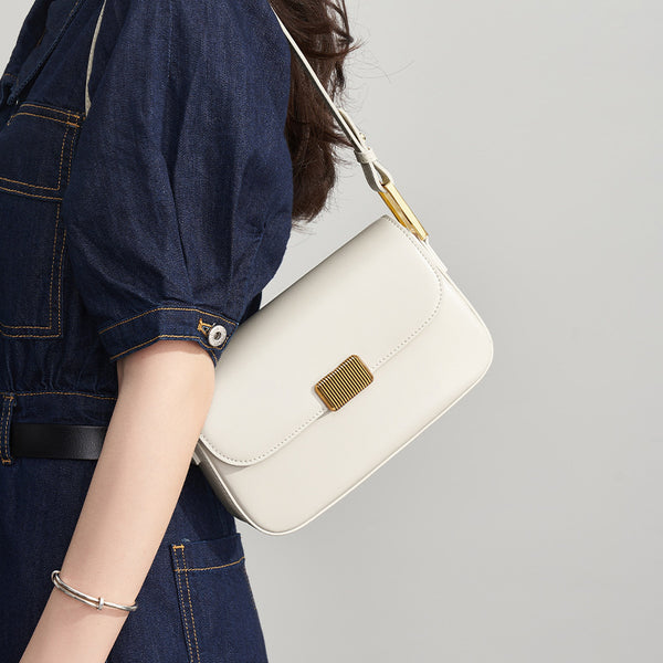 Bolso Bandolera de Cuero Genuino para Mujer