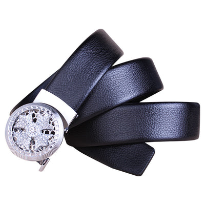 Cinturón de Cuero para Hombre con Hebilla Automática The Time Goes By - Image 13