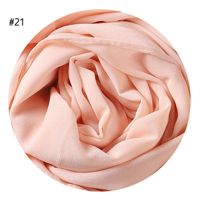 Pañuelo de Gasa Perlada en Colores Sólidos - Cobertura Elegante Monocromática - Image 24