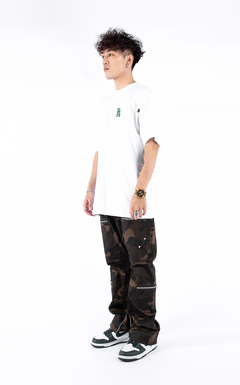 Pantalones Acampanados Camuflaje Retro con Bolsillos Cremallera - Estilo Street Unisex - Image 3