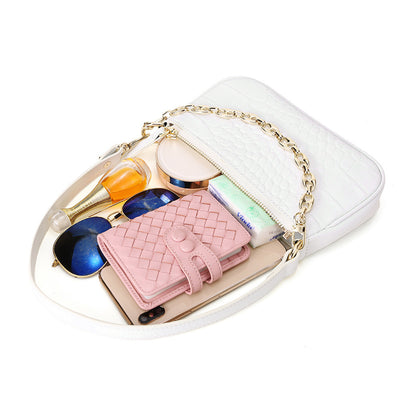 Bolso de Cuero Crudo para Hombro Único - Estilo Minimalista - Image 8
